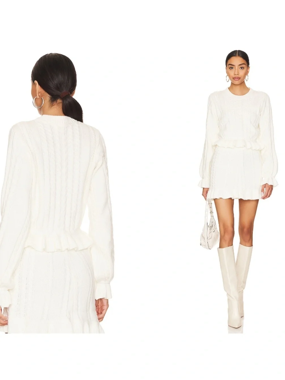 NWT SHOW ME YOUR MUMU x REVOLVE | Ridley Ruffle Sweater & Skirt Set | Size M & S